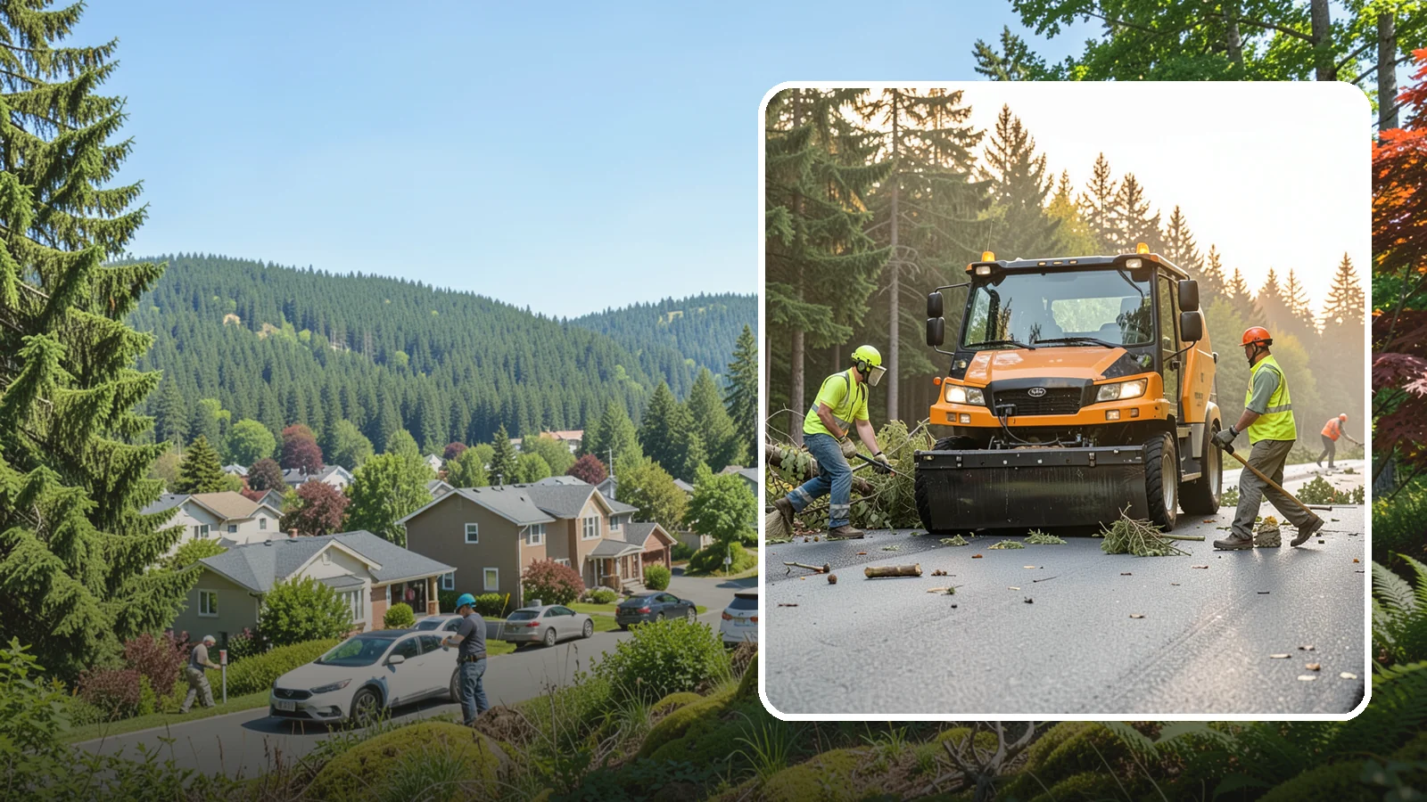 Storm Cleanup in Index, Snohomish County, WA - Post-storm debris clearing and hauling of downed limbs and trees from public roads, parks, and facilities with...