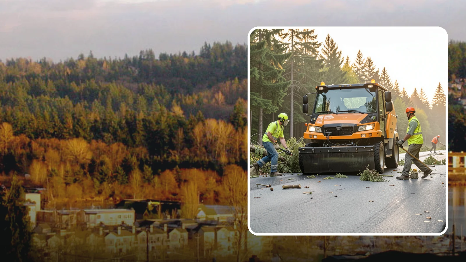 Storm Cleanup in Kenmore, King County, WA - Post-storm debris clearing and hauling of downed limbs and trees from public roads, parks, and facilities with...