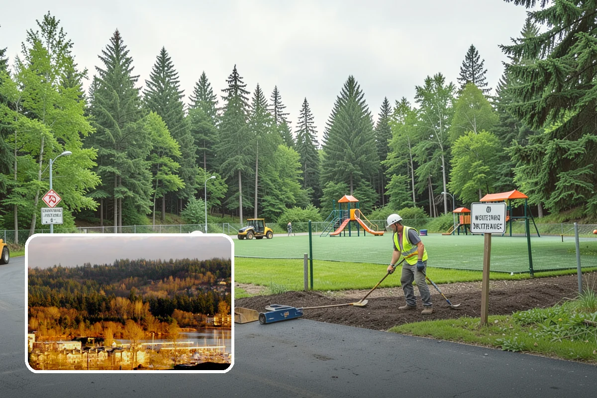 Storm Cleanup in Kenmore, King County, WA - Restores road and drainage function after storms