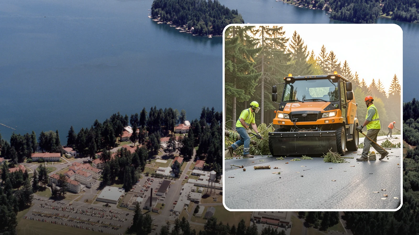 Storm Cleanup in Lakewood, Pierce County, WA - Post-storm debris clearing and hauling of downed limbs and trees from public roads, parks, and facilities with...