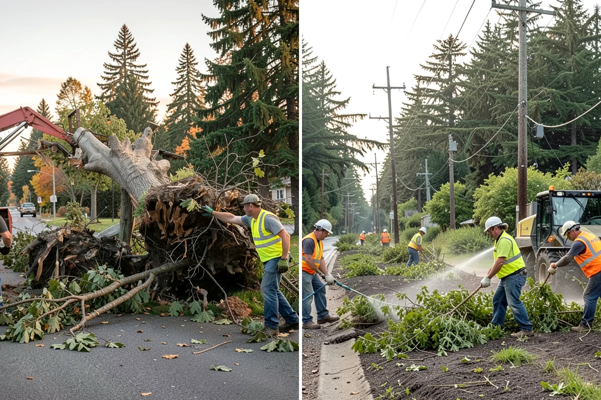 Storm Cleanup in Lakewood, Pierce County, WA - Damage assessment and priority-route sequencing