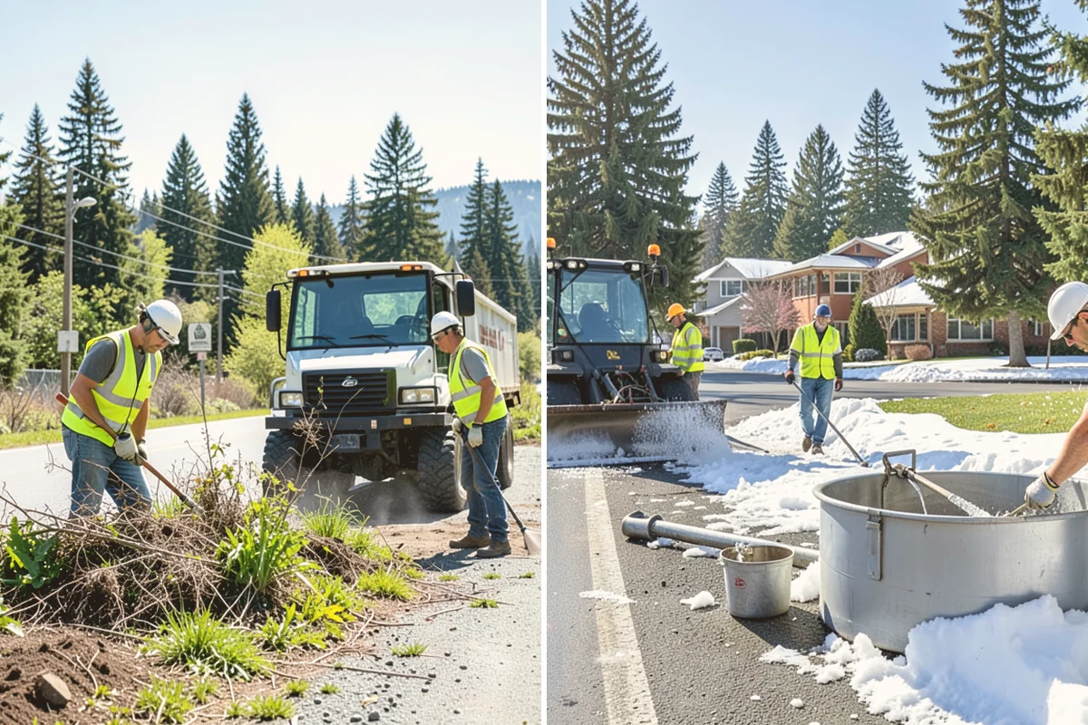 Storm Cleanup in Milton, King County, WA - Damage assessment and priority-route sequencing