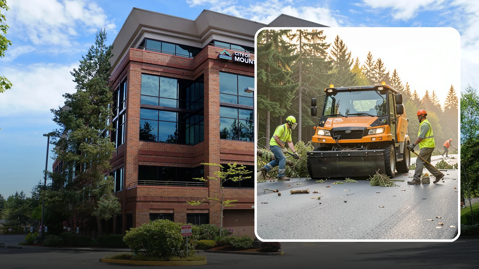 Storm Cleanup in Mountlake Terrace, Snohomish County, WA - Post-storm debris clearing and hauling of downed limbs and trees from public roads, parks, and facilities with...