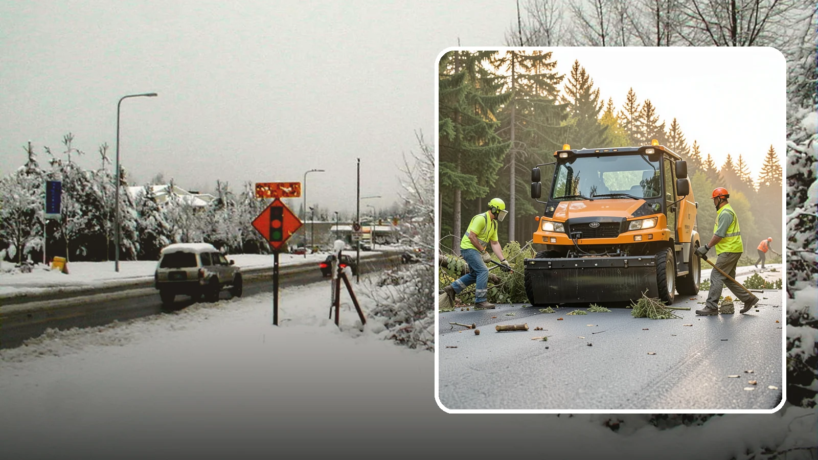 Storm Cleanup in Newcastle, King County, WA - Post-storm debris clearing and hauling of downed limbs and trees from public roads, parks, and facilities with...