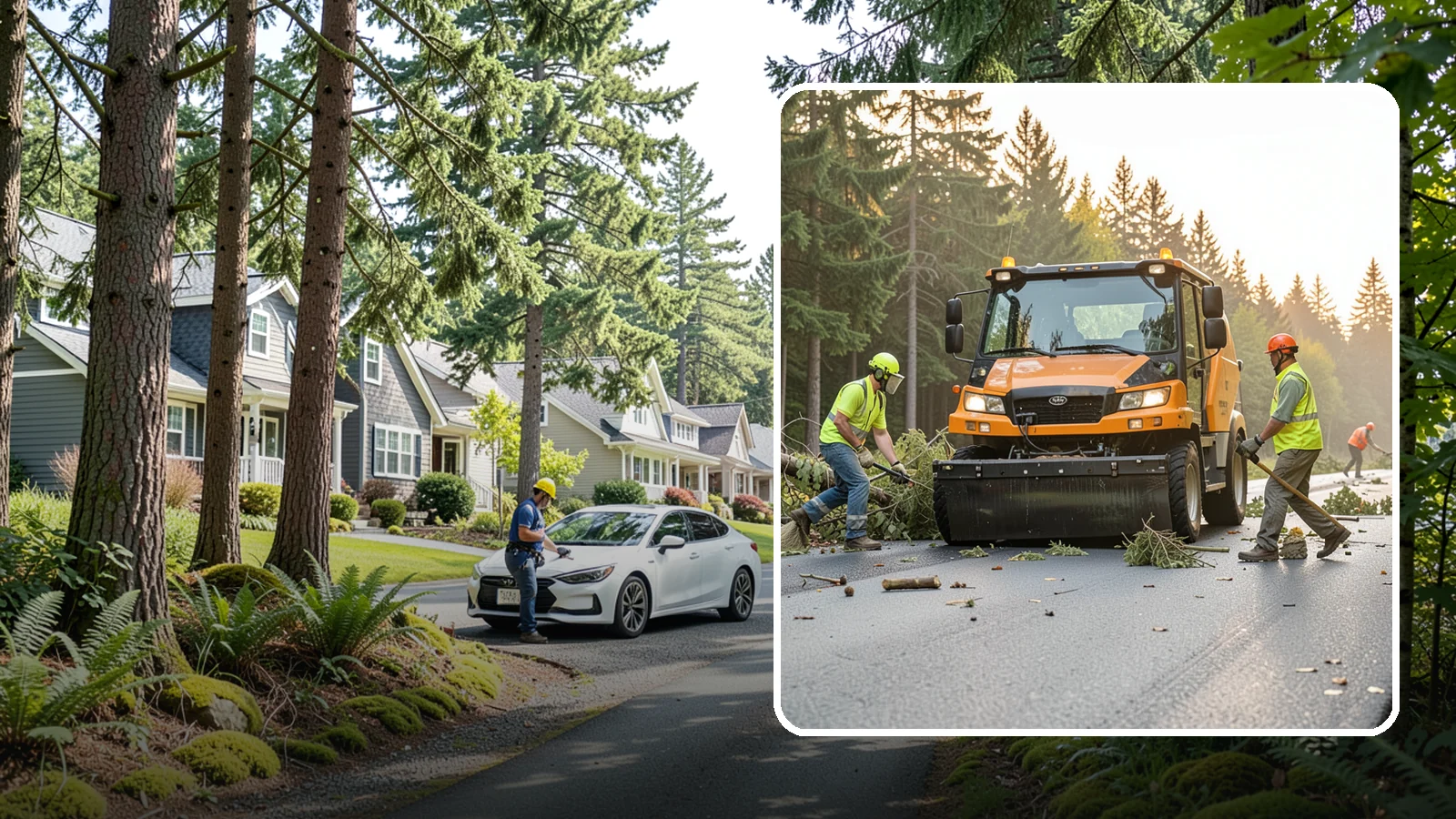 Storm Cleanup in Normandy Park, King County, WA - Post-storm debris clearing and hauling of downed limbs and trees from public roads, parks, and facilities with...