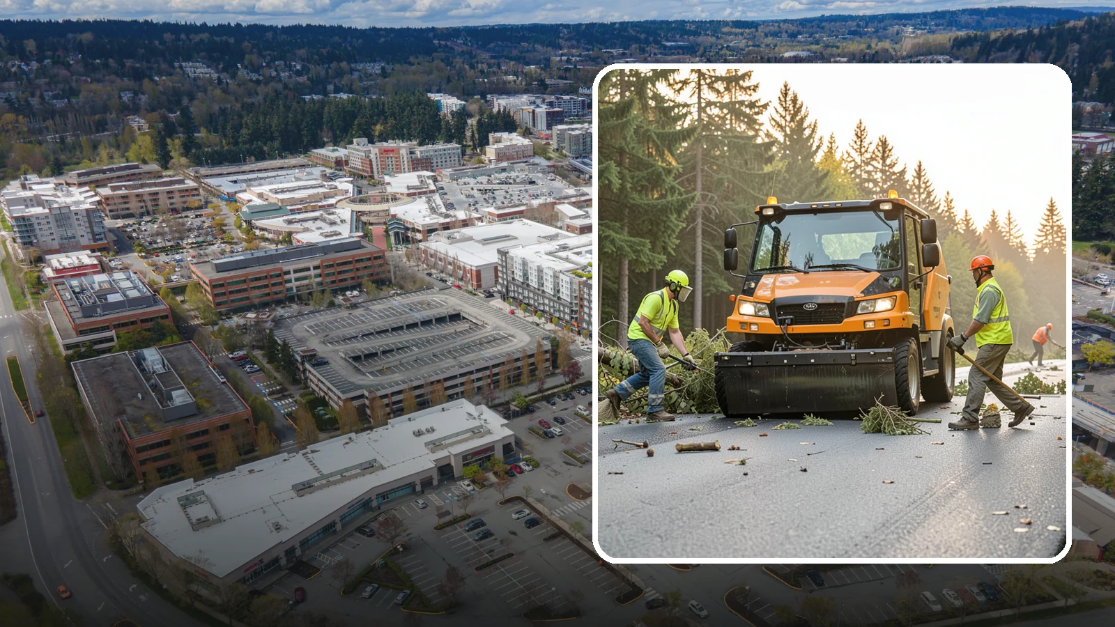 Storm Cleanup in Redmond, King County, WA - Post-storm debris clearing and hauling of downed limbs and trees from public roads, parks, and facilities with...