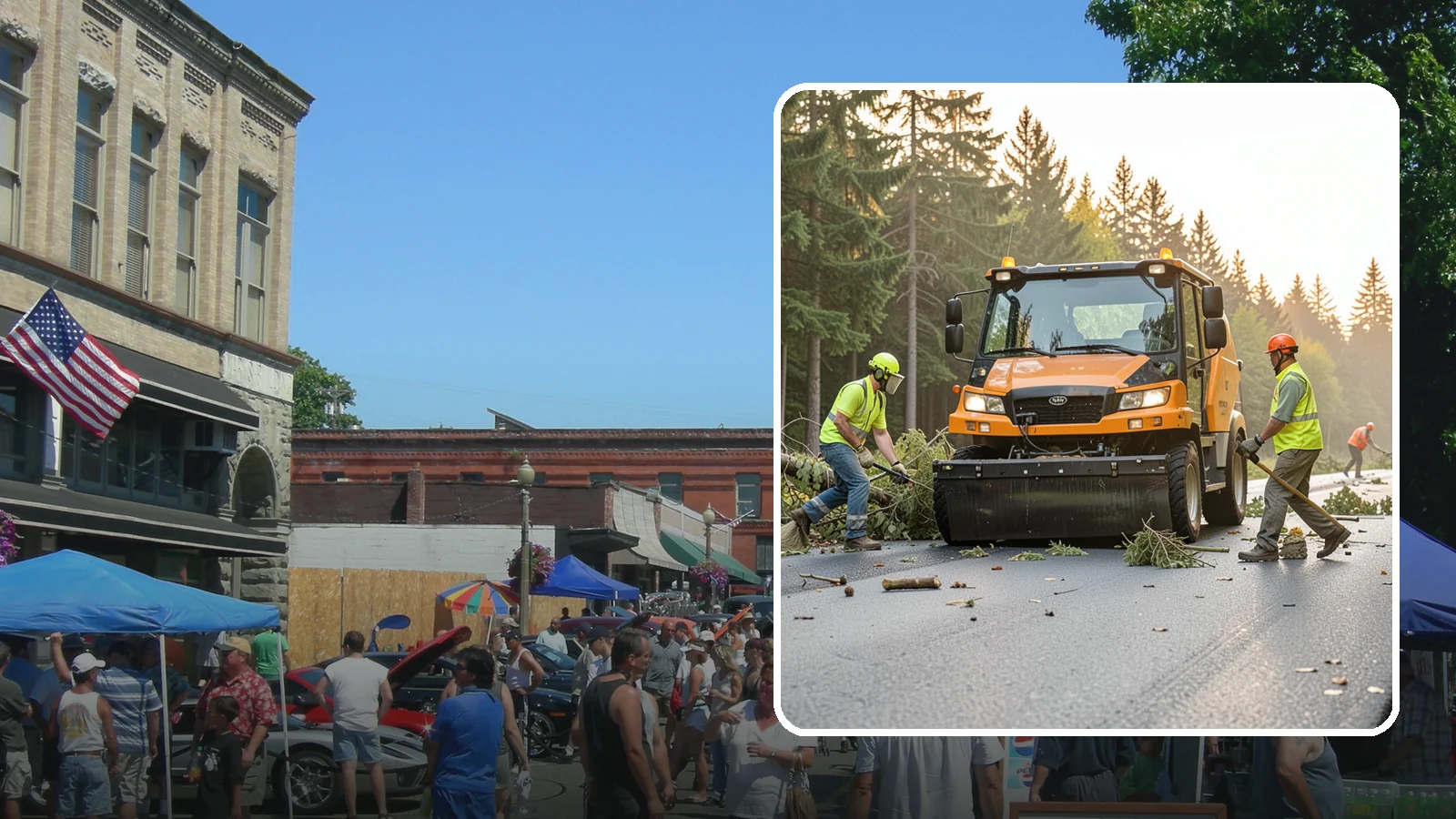 Storm Cleanup in Snohomish, Snohomish County, WA - Post-storm debris clearing and hauling of downed limbs and trees from public roads, parks, and facilities with...
