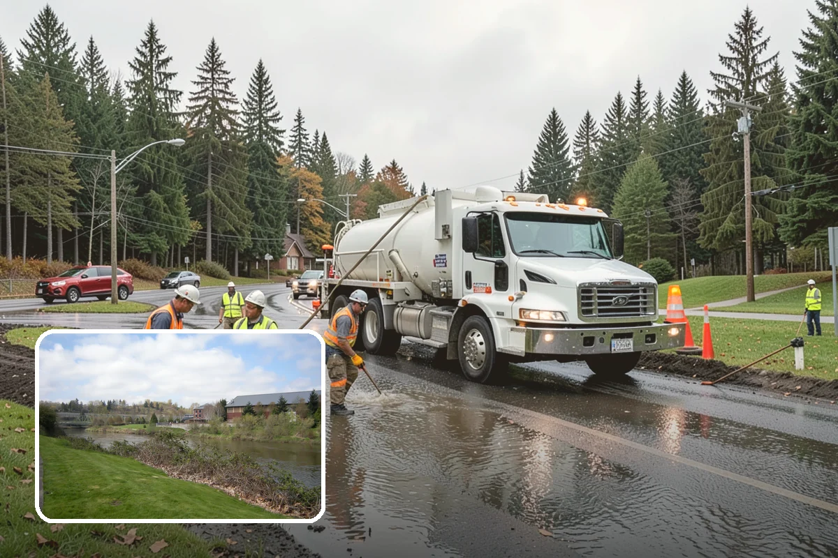 Storm Cleanup in Tukwila, King County, WA - Restores road and drainage function after storms