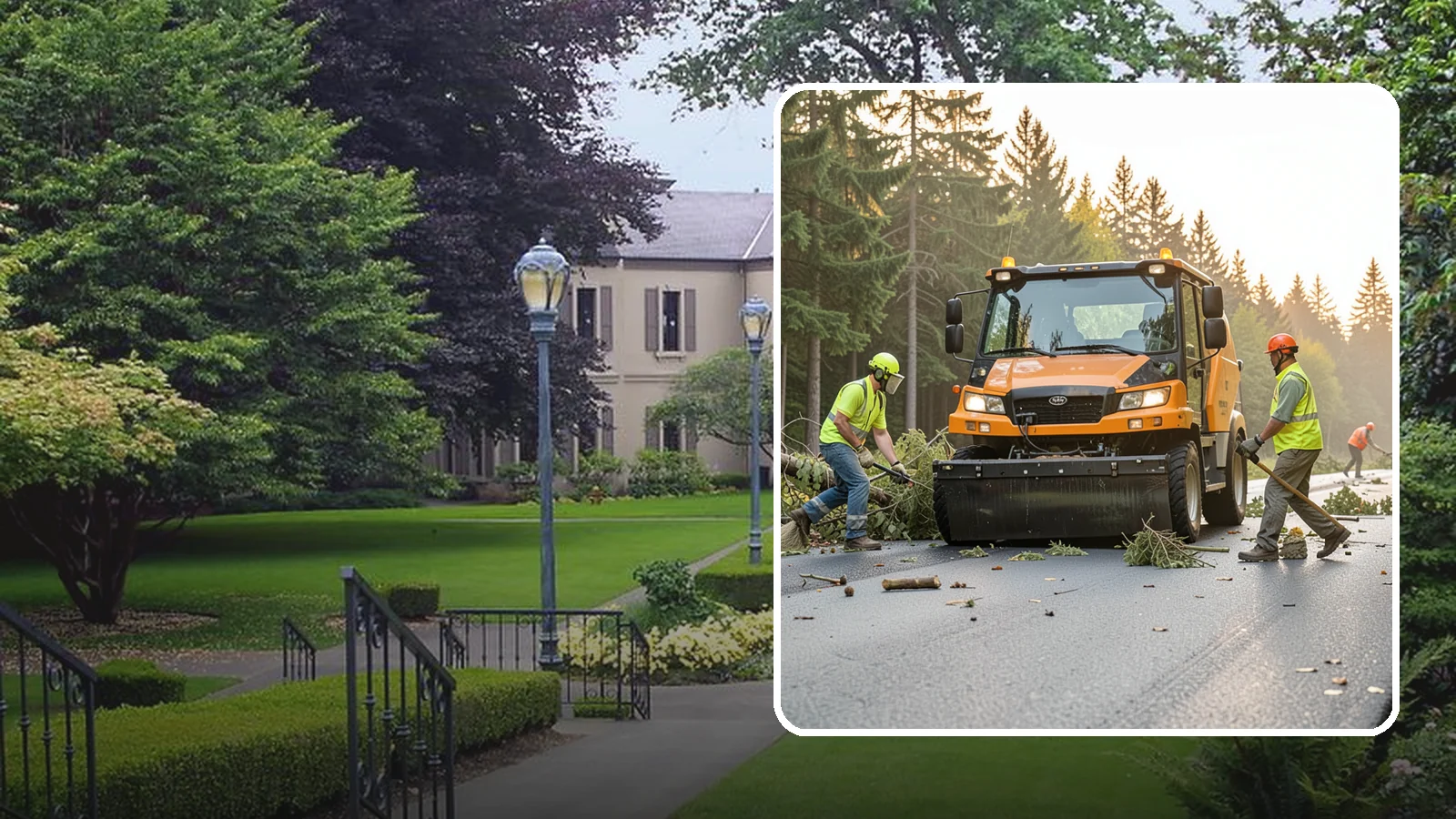 Storm Cleanup in Woodinville, King County, WA - Post-storm debris clearing and hauling of downed limbs and trees from public roads, parks, and facilities with...