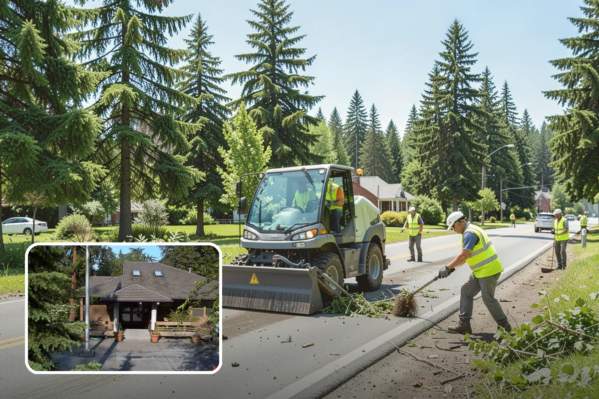 Storm Cleanup in Yarrow Point, King County, WA - Restores road and drainage function after storms