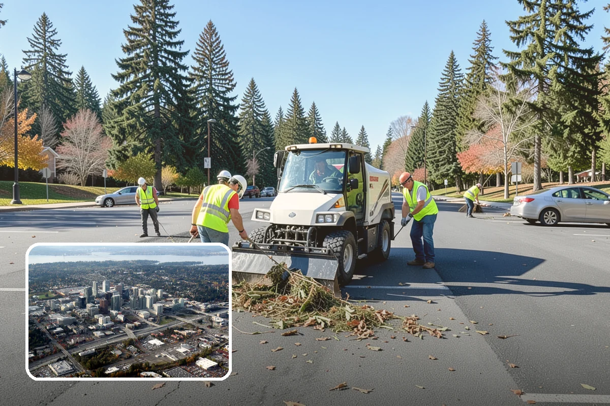 Storm Debris Collection in Bellevue, King County, WA - Rapid clearing of blocked routes
