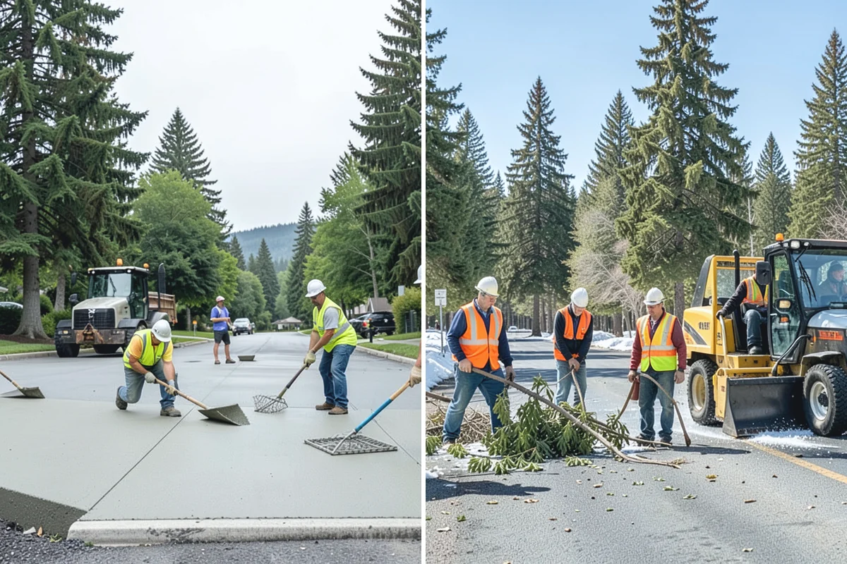 Storm Debris Collection in Bonney Lake, Pierce County, WA - Assess debris volume and priority routes
