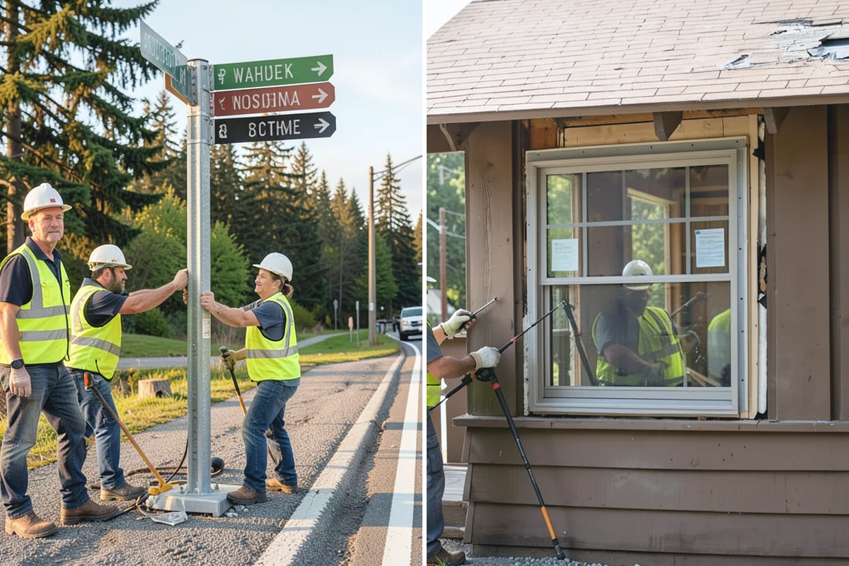 Storm Debris Collection in Buckley, Pierce County, WA - Assess debris volume and priority routes