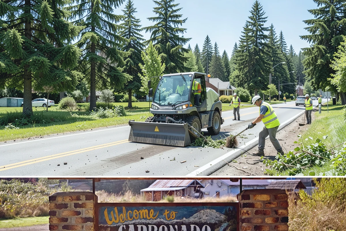 Storm Debris Collection in Carbonado, Pierce County, WA - Collection demand follows the fall and winter windstorm season when tree failures peak.