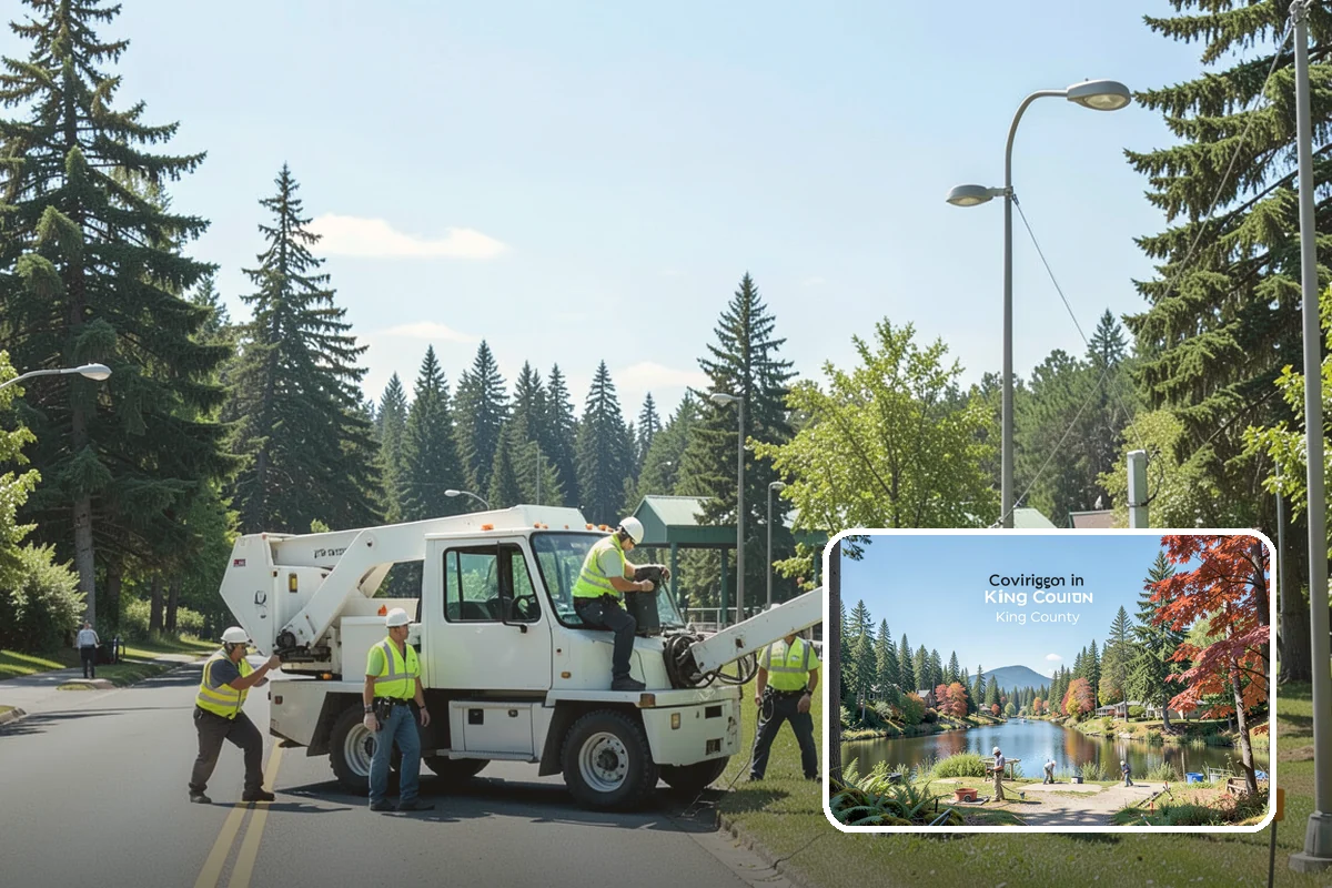 Storm Debris Collection in Covington, King County, WA - Rapid clearing of blocked routes