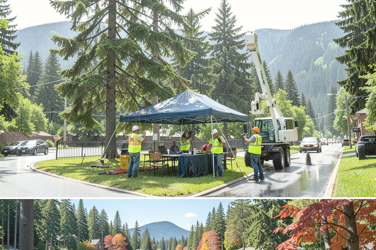 Storm Debris Collection in Covington, King County, WA - Collection demand follows the fall and winter windstorm season when tree failures peak.