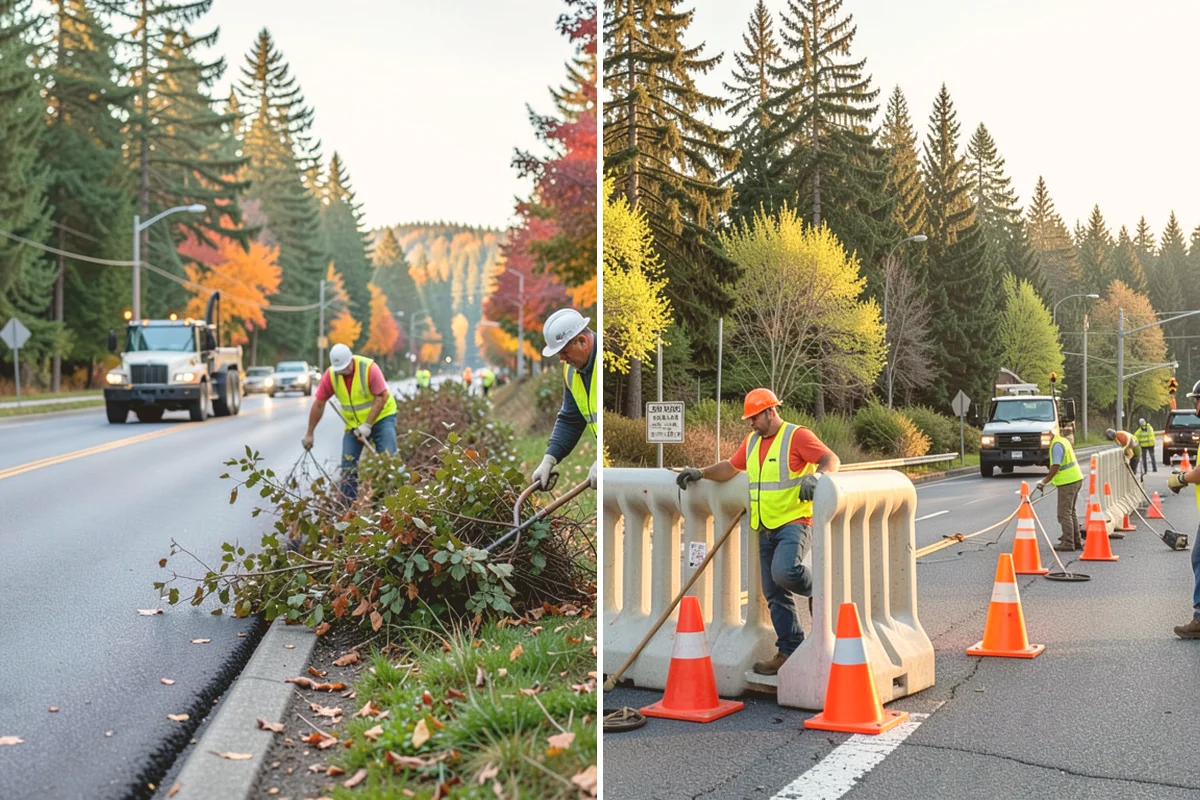 Storm Debris Collection in Eatonville, Pierce County, WA - Assess debris volume and priority routes