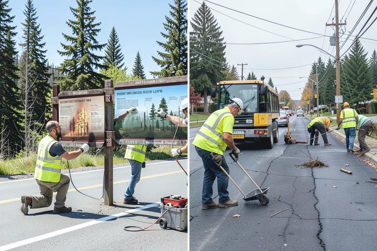 Storm Debris Collection in Marysville, Snohomish County, WA - Assess debris volume and priority routes