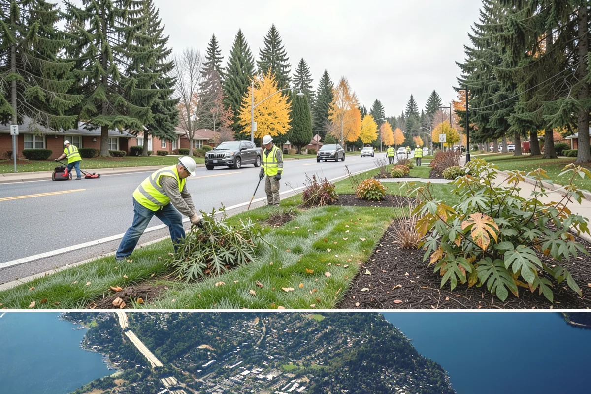Storm Debris Collection in Mercer Island, King County, WA - Collection demand follows the fall and winter windstorm season when tree failures peak.