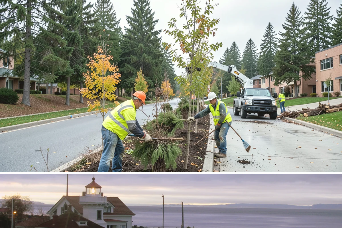 Storm Debris Collection in Mukilteo, Snohomish County, WA - Collection demand follows the fall and winter windstorm season when tree failures peak.