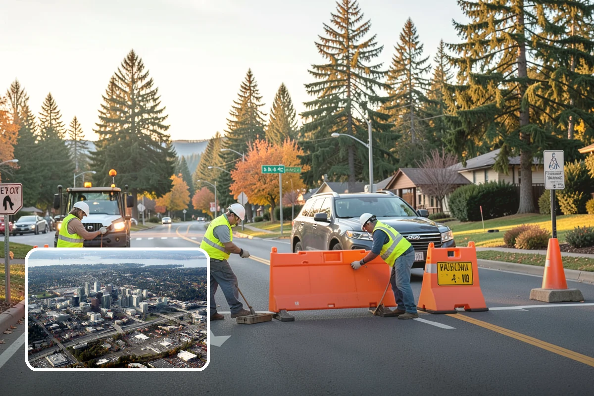 Storm Drain Cleaning in Bellevue, King County, WA - Restores full pipe flow capacity to prevent street flooding