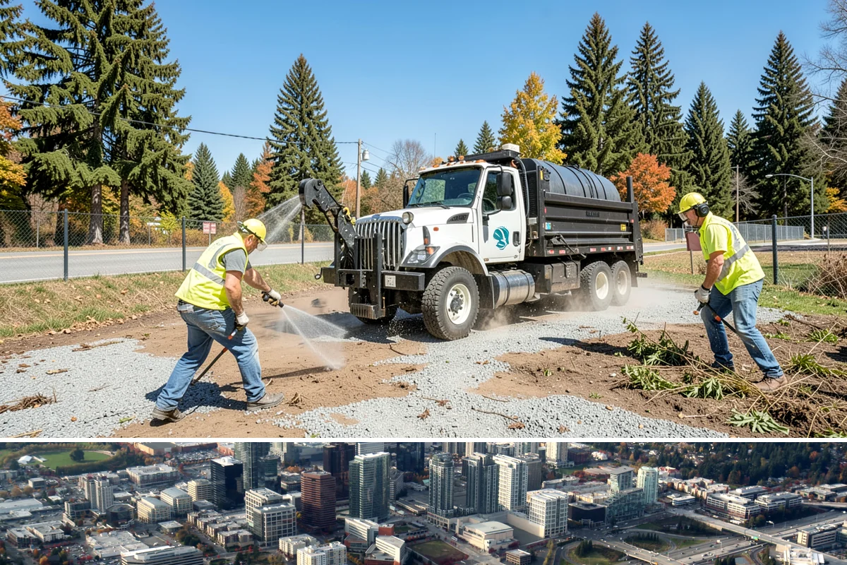 Storm Drain Cleaning in Bellevue, King County, WA - Storm drain cleaning is best performed in late summer through early fall so conveyances run clear when Puget Sound's...