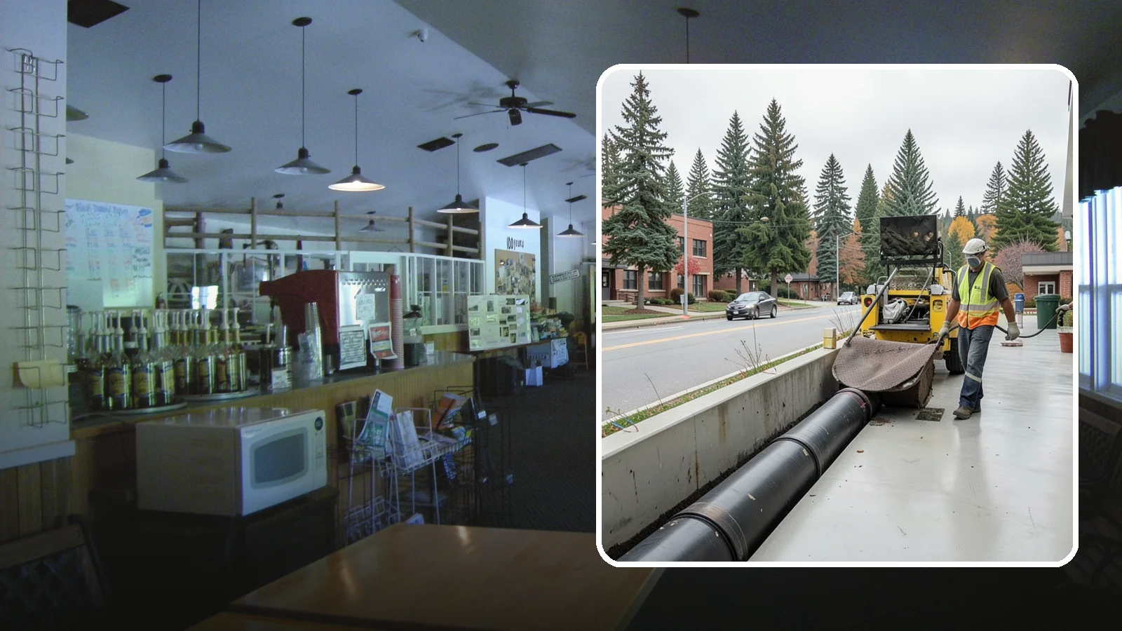 Storm Drain Cleaning in Black Diamond, King County, WA - Storm drain line cleaning that clears pipes and conveyances to maintain full stormwater flow capacity.