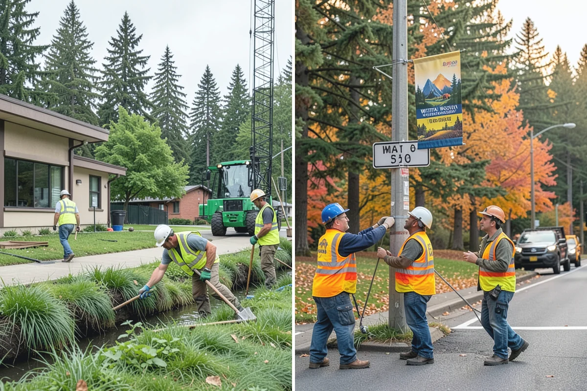 Storm Drain Cleaning in Bonney Lake, Pierce County, WA - Identify target lines and access points from system maps