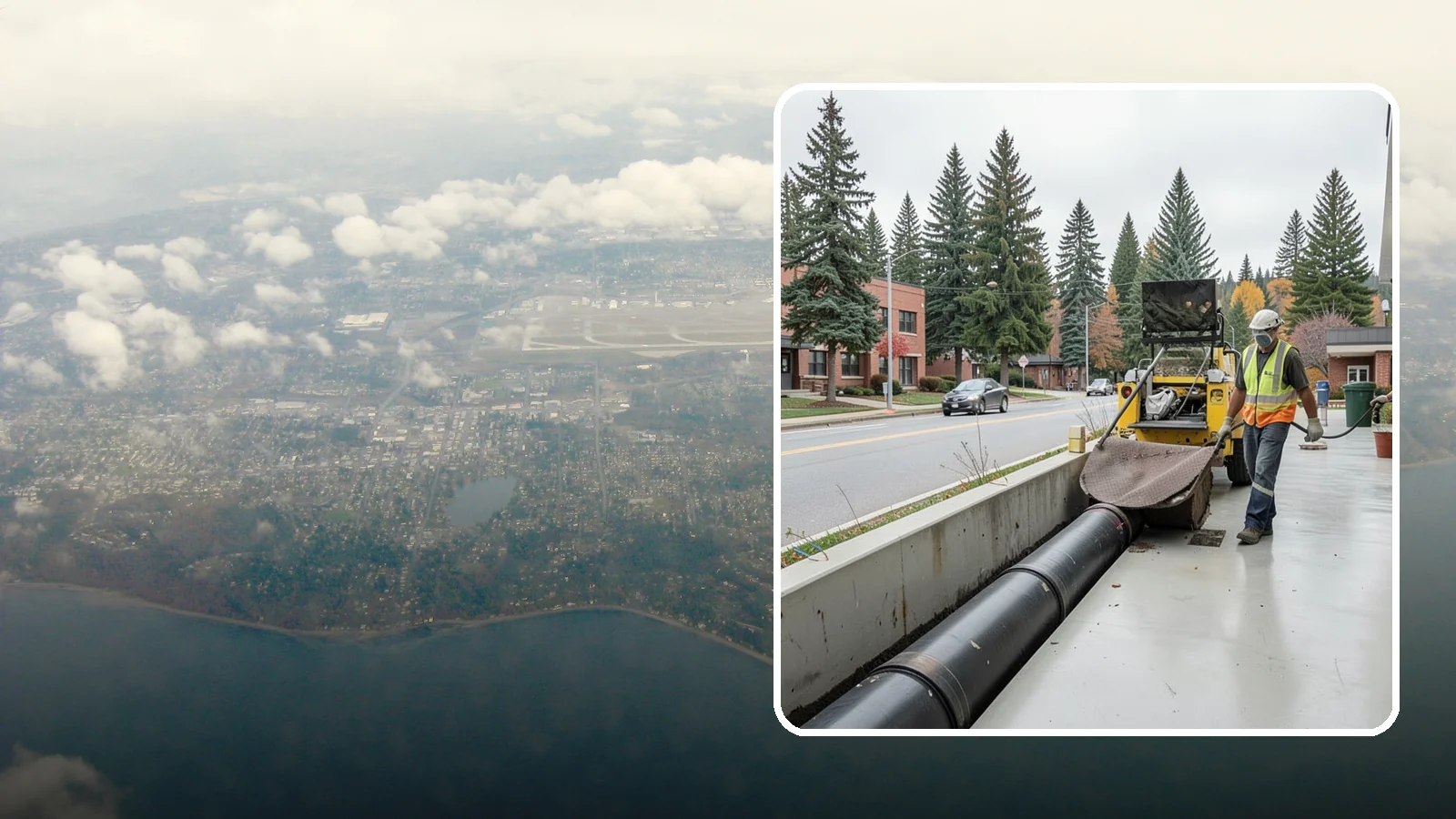 Storm Drain Cleaning in Burien, King County, WA - Storm drain line cleaning that clears pipes and conveyances to maintain full stormwater flow capacity.