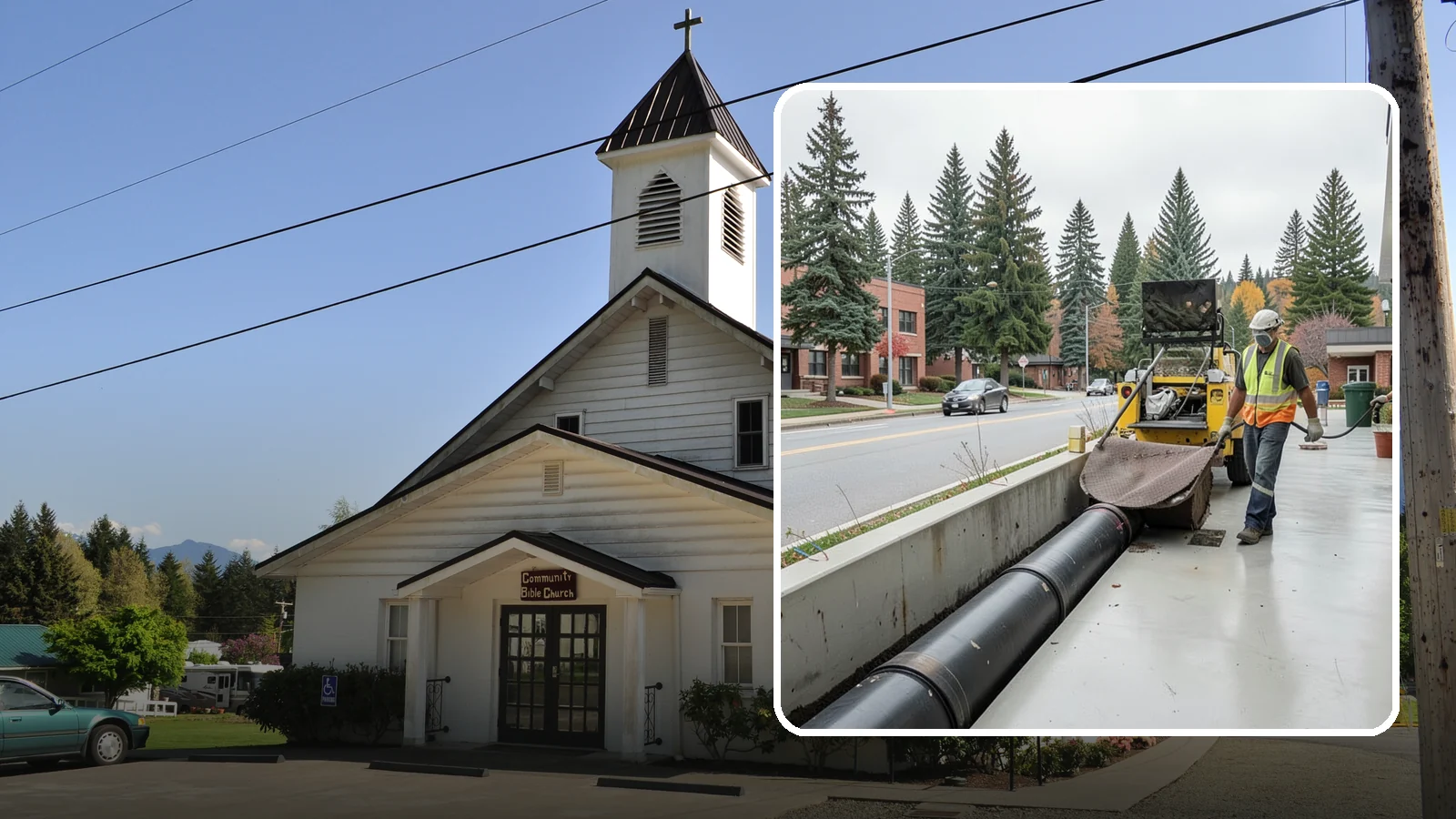 Storm Drain Cleaning in Concrete, Skagit County, WA - Storm drain line cleaning that clears pipes and conveyances to maintain full stormwater flow capacity.