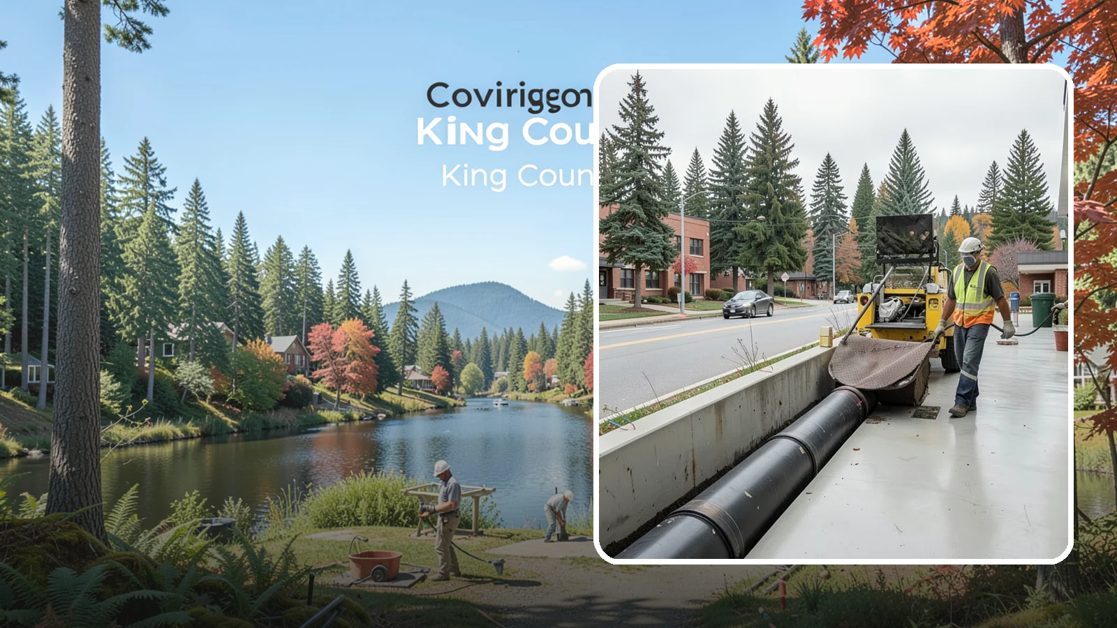 Storm Drain Cleaning in Covington, King County, WA - Storm drain line cleaning that clears pipes and conveyances to maintain full stormwater flow capacity.