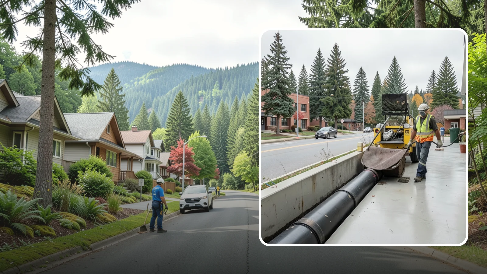 Storm Drain Cleaning in Darrington, Snohomish County, WA - Storm drain line cleaning that clears pipes and conveyances to maintain full stormwater flow capacity.