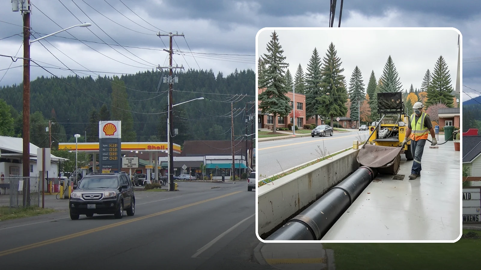 Storm Drain Cleaning in Granite Falls, Snohomish County, WA - Storm drain line cleaning that clears pipes and conveyances to maintain full stormwater flow capacity.