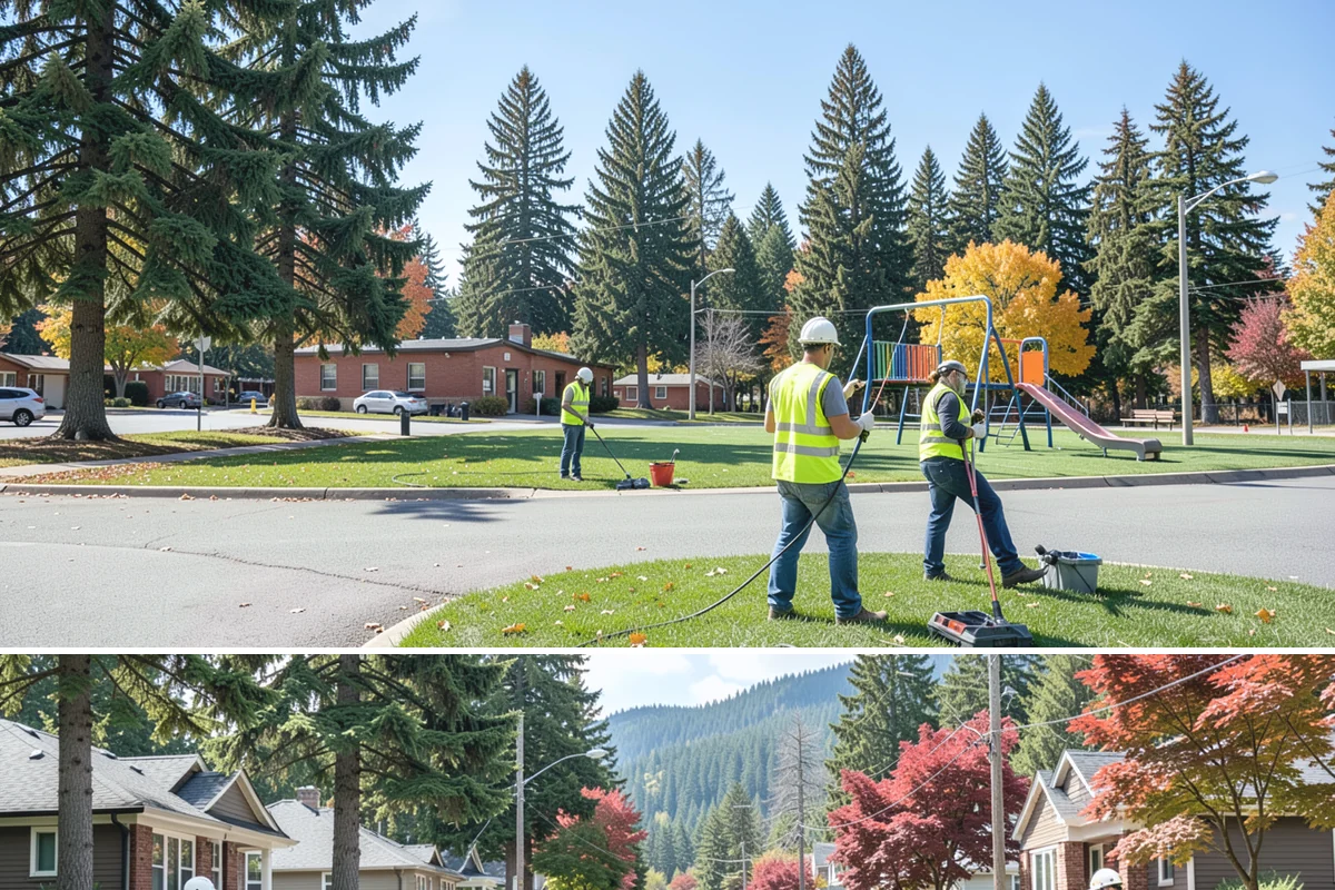 Storm Drain Cleaning in Hunts Point, King County, WA - Storm drain cleaning is best performed in late summer through early fall so conveyances run clear when Puget Sound's...