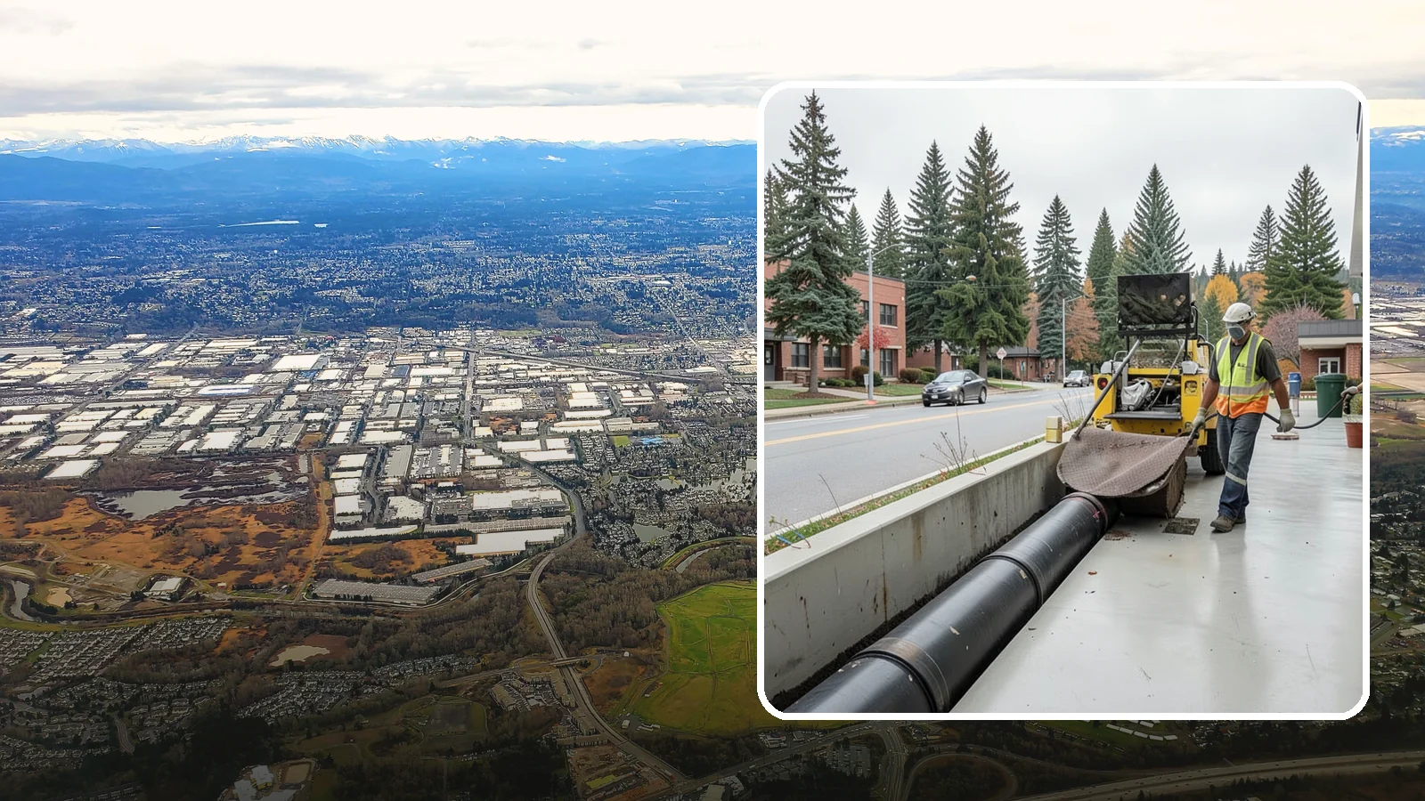 Storm Drain Cleaning in Kent, King County, WA - Storm drain line cleaning that clears pipes and conveyances to maintain full stormwater flow capacity.