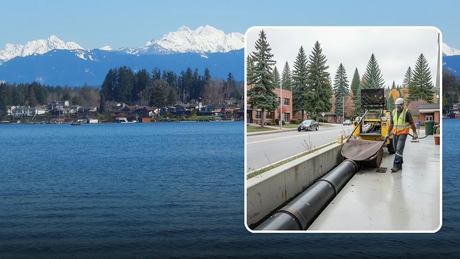Storm Drain Cleaning in Lake Stevens, Snohomish County, WA - Storm drain line cleaning that clears pipes and conveyances to maintain full stormwater flow capacity.