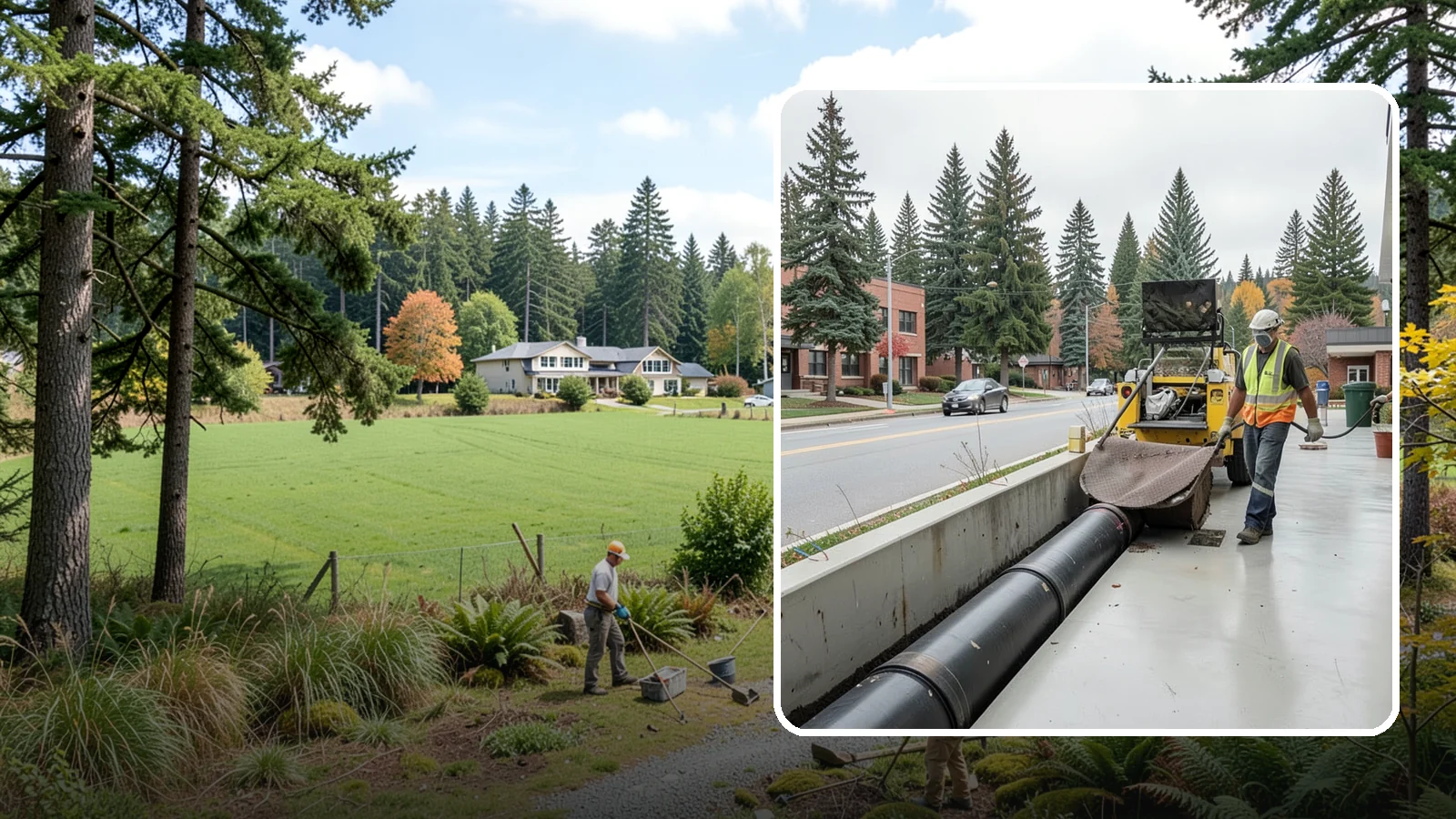 Storm Drain Cleaning in Lyman, Skagit County, WA - Storm drain line cleaning that clears pipes and conveyances to maintain full stormwater flow capacity.