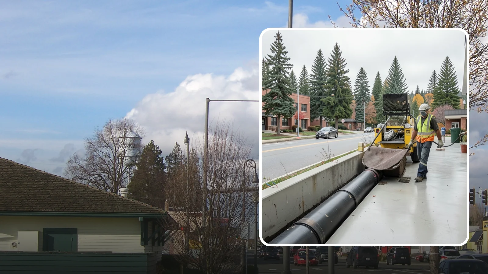 Storm Drain Cleaning in Marysville, Snohomish County, WA - Storm drain line cleaning that clears pipes and conveyances to maintain full stormwater flow capacity.