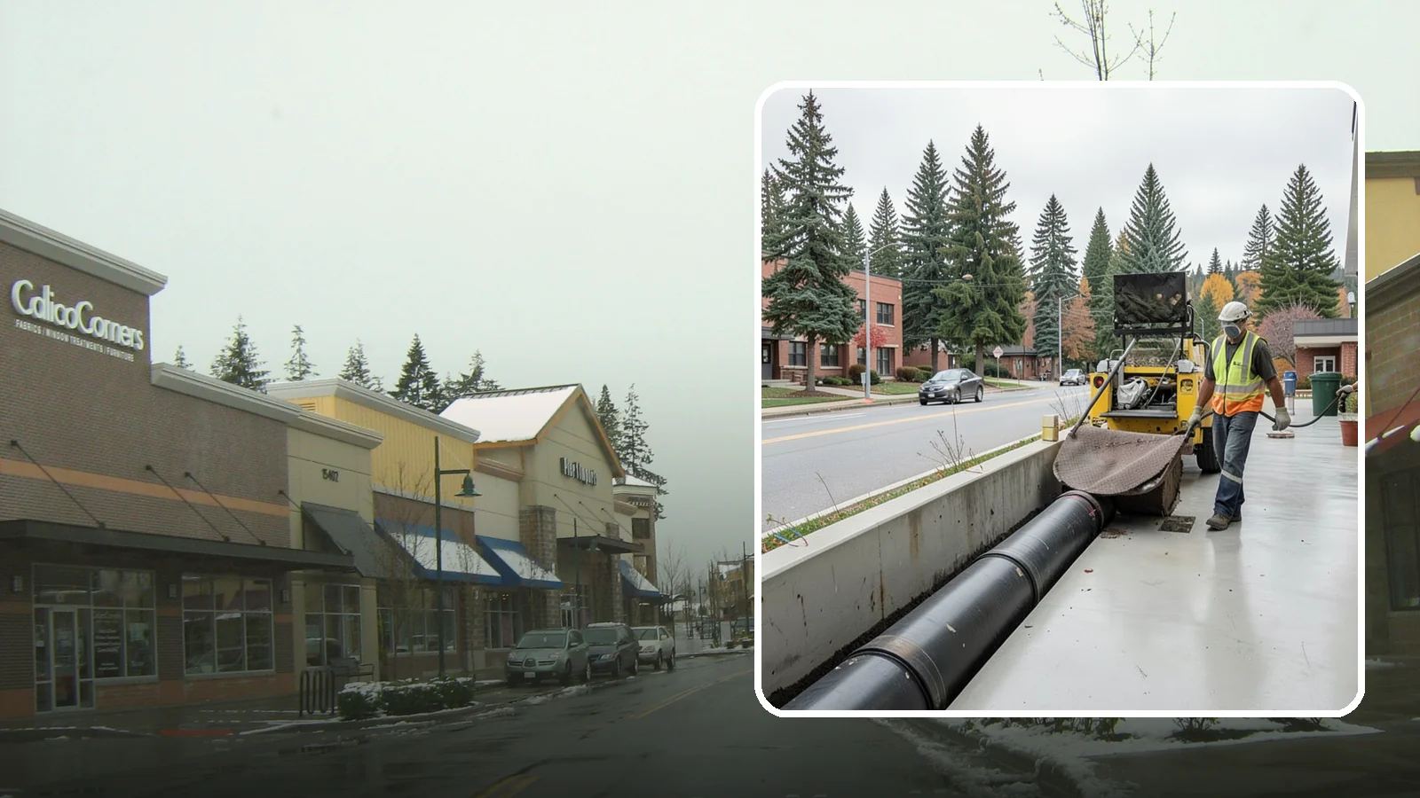 Storm Drain Cleaning in Mill Creek, Snohomish County, WA - Storm drain line cleaning that clears pipes and conveyances to maintain full stormwater flow capacity.