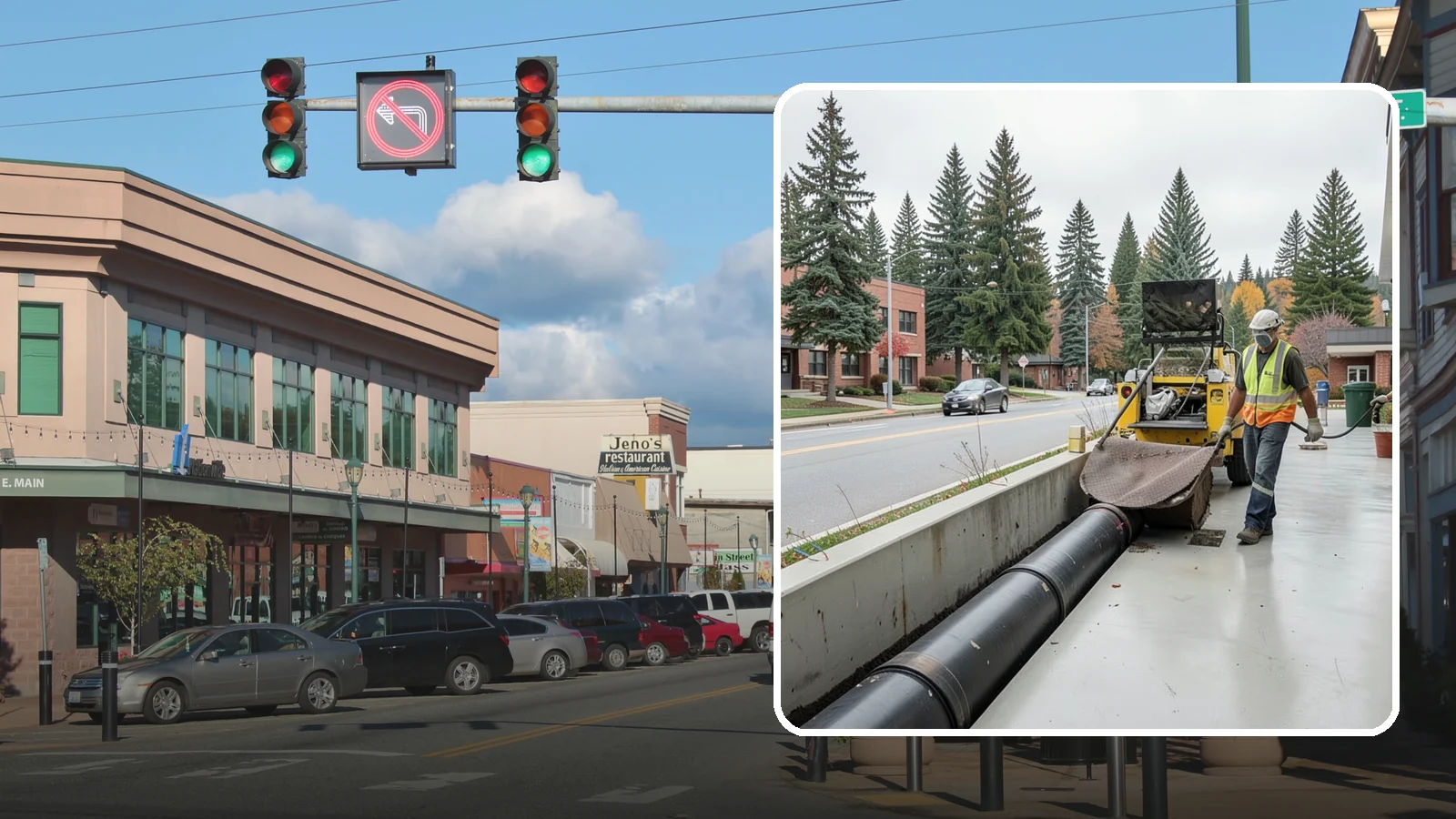 Storm Drain Cleaning in Monroe, Snohomish County, WA - Storm drain line cleaning that clears pipes and conveyances to maintain full stormwater flow capacity.