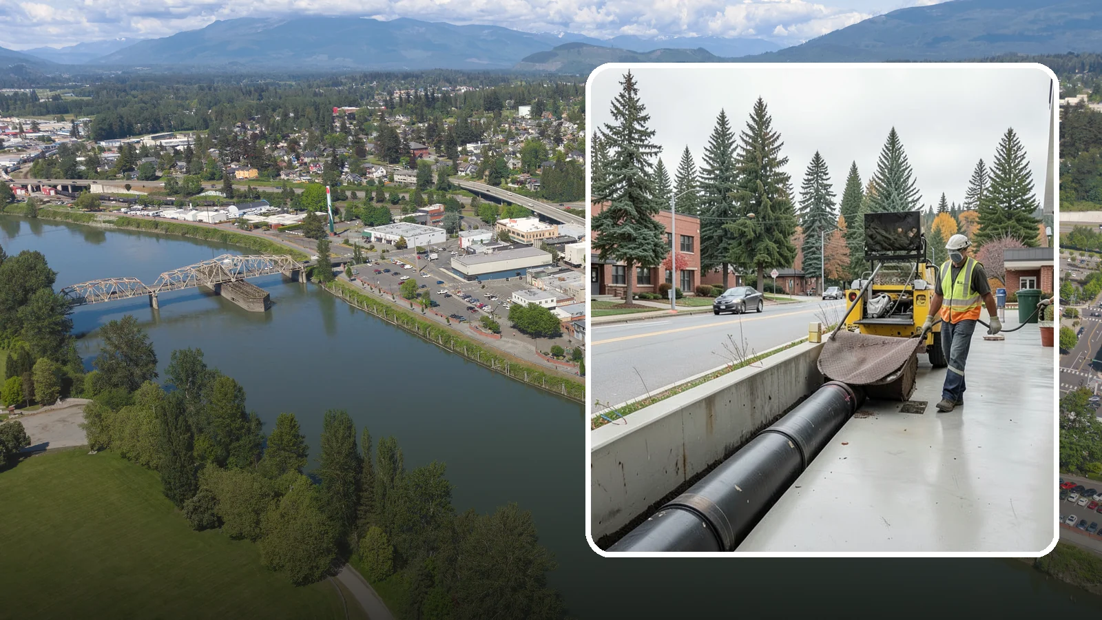Storm Drain Cleaning in Mount Vernon, Skagit County, WA - Storm drain line cleaning that clears pipes and conveyances to maintain full stormwater flow capacity.