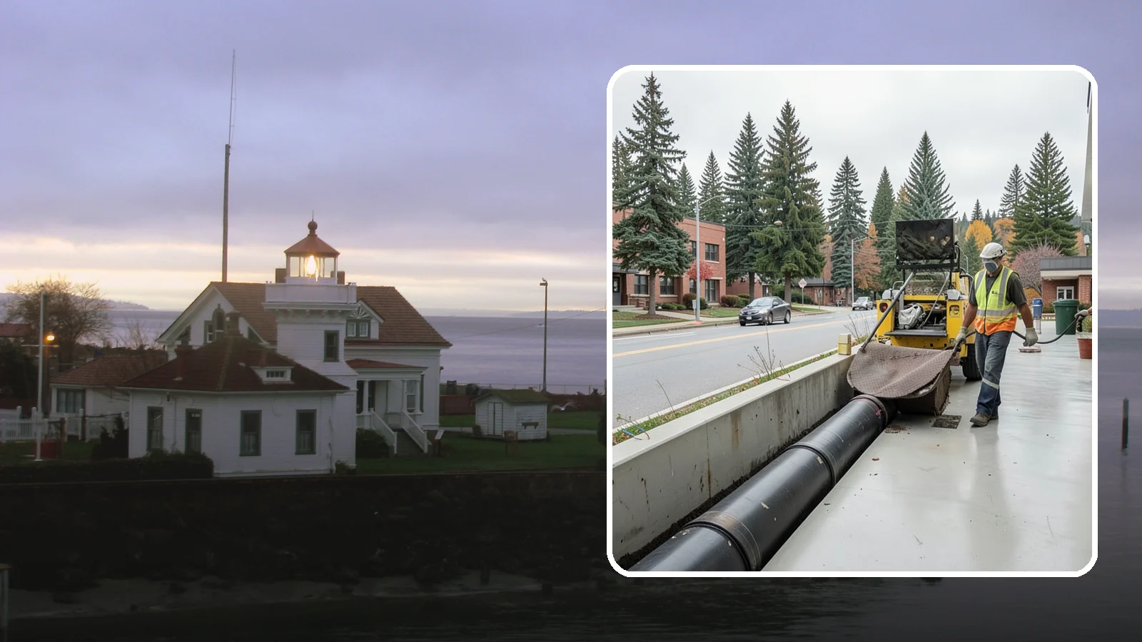 Storm Drain Cleaning in Mukilteo, Snohomish County, WA - Storm drain line cleaning that clears pipes and conveyances to maintain full stormwater flow capacity.