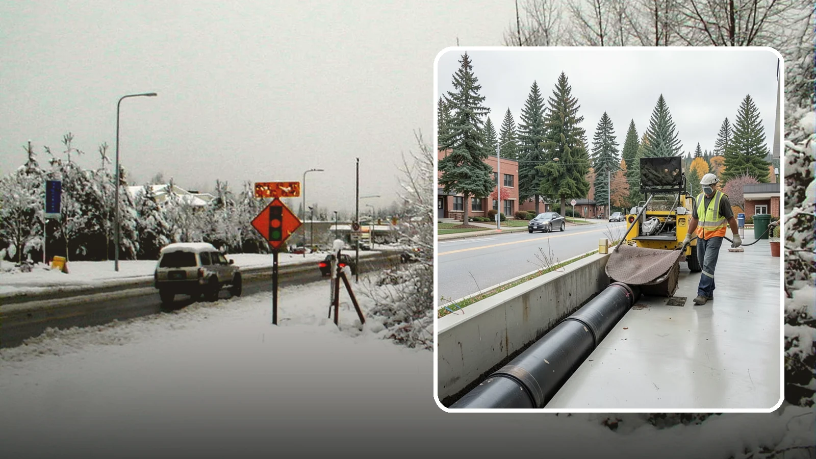 Storm Drain Cleaning in Newcastle, King County, WA - Storm drain line cleaning that clears pipes and conveyances to maintain full stormwater flow capacity.