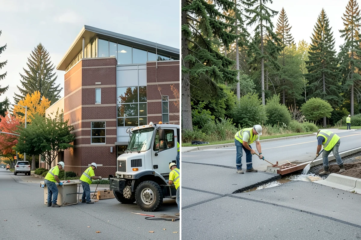 Storm Drain Cleaning in Puyallup, Pierce County, WA - Identify target lines and access points from system maps