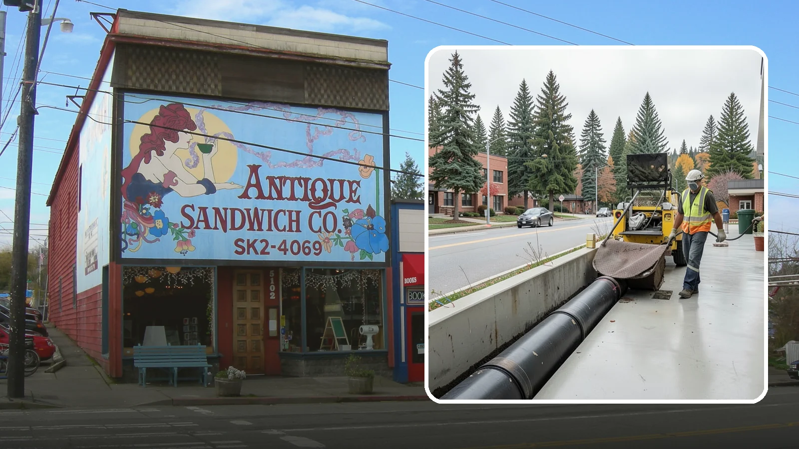 Storm Drain Cleaning in Ruston, Pierce County, WA - Storm drain line cleaning that clears pipes and conveyances to maintain full stormwater flow capacity.