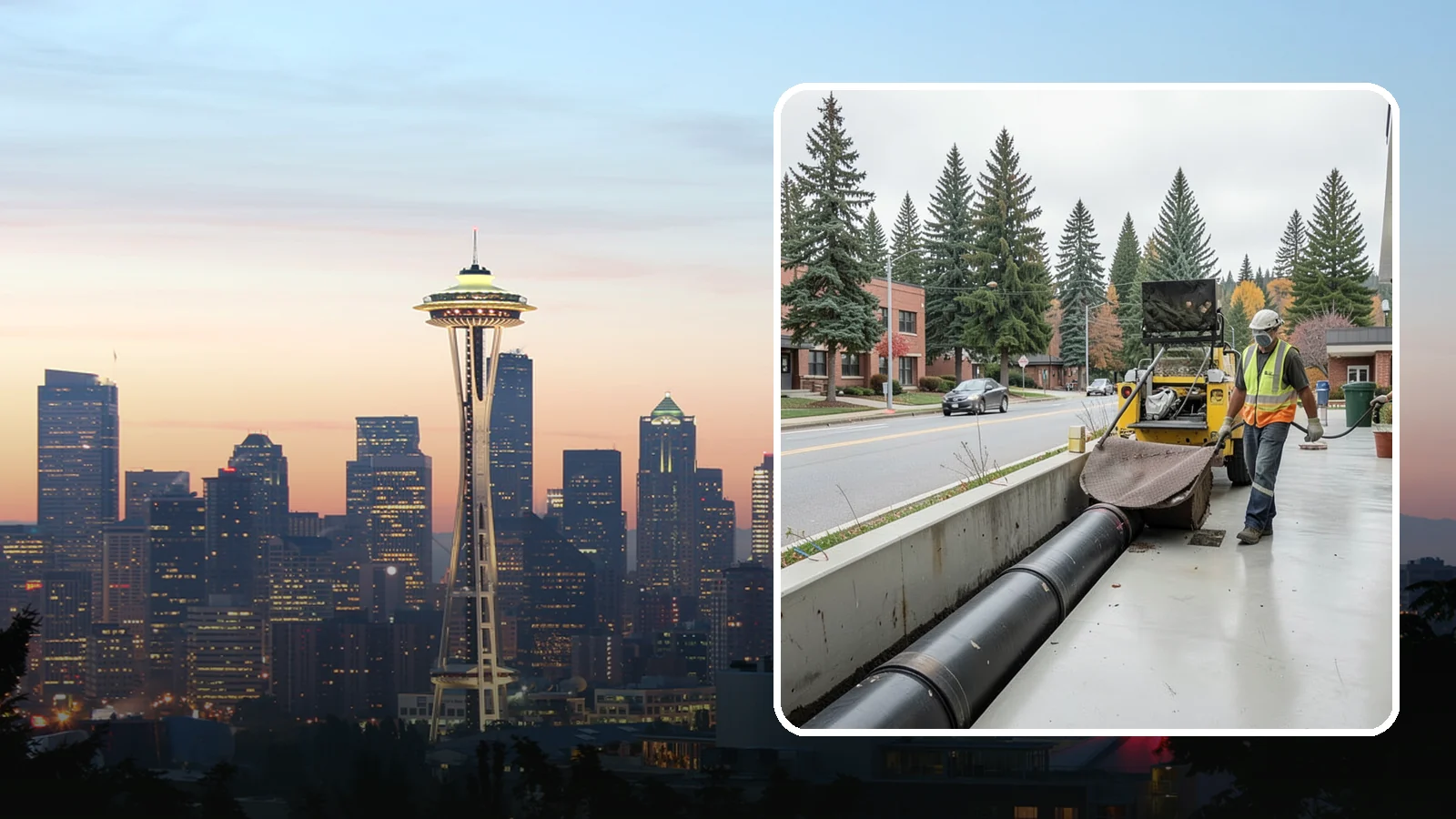Storm Drain Cleaning in Seattle, King County, WA - Storm drain line cleaning that clears pipes and conveyances to maintain full stormwater flow capacity.