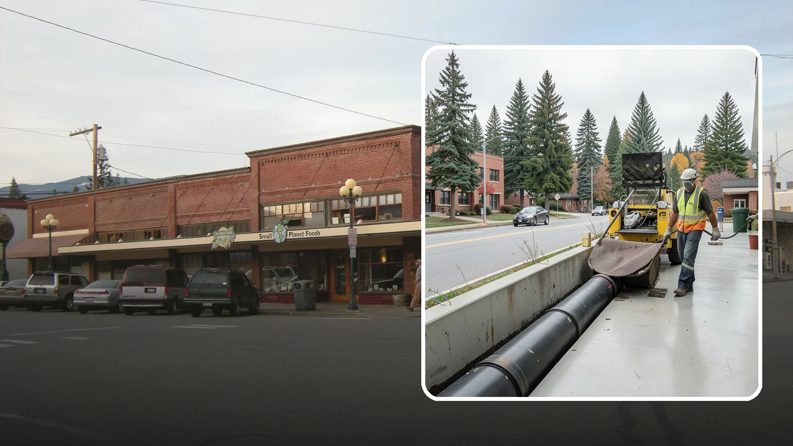 Storm Drain Cleaning in Sedro-Woolley, Skagit County, WA - Storm drain line cleaning that clears pipes and conveyances to maintain full stormwater flow capacity.