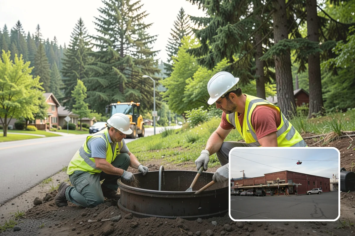 Storm Drain Cleaning in Sedro-Woolley, Skagit County, WA - Restores full pipe flow capacity to prevent street flooding