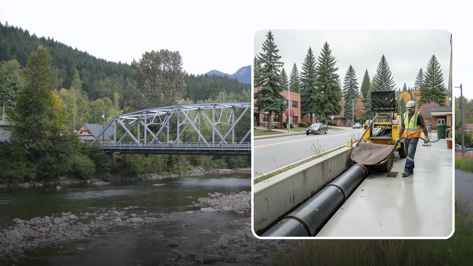 Storm Drain Cleaning in Skykomish, King County, WA - Storm drain line cleaning that clears pipes and conveyances to maintain full stormwater flow capacity.