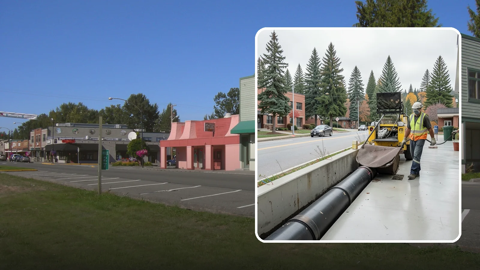 Storm Drain Cleaning in Snoqualmie, King County, WA - Storm drain line cleaning that clears pipes and conveyances to maintain full stormwater flow capacity.